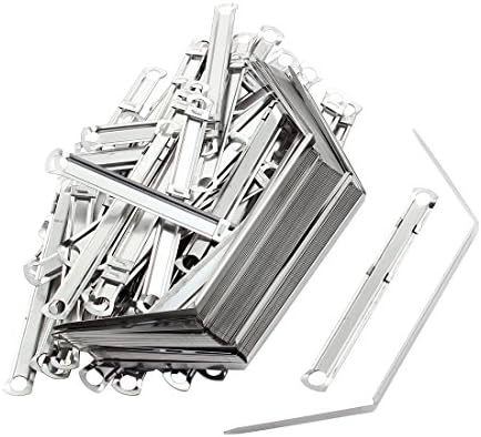 Ruilogod 50 Sets Business Office Metal Paper File Document Binder Clip Clamp Fasteners (id: 2ac a64 a69 4f6 0ea