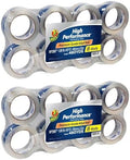 Duck High Performance Clear Packing Tape Refills - 16 Rolls of HP260 Strong Packaging Tape for Shipping, Moving, Mailing & Storage Boxes - 3" Core - 1.88 Inch x 60 Yards - Clear (1067839)