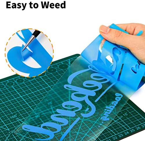 VinylRus Heat Transfer Vinyl, Sky Blue, 12" x 20ft