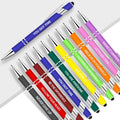 9 PCS Motivational Bulk Pens with Stylus Tip Gifts Black Ink