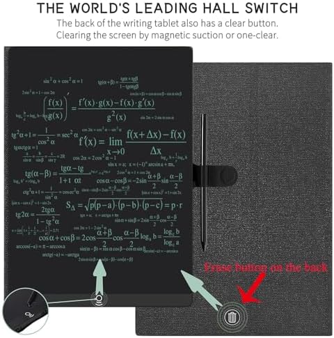 11.5in Erasable Writing Tablet for Drafting, Taking Notes and Leaving Message, Superfine Line Design Precise Sketching Writing Board Drawing Pad with a Pencil,Packed with a Leather Case Protective