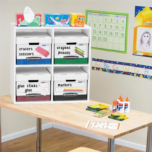Bankers Box 12-Pack Heavy-Duty File Storage Boxes, Letter/Legal, FastFold