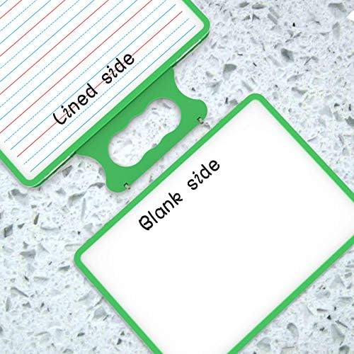 Small Dry Erase White Board with Stand, Double Sided Dry Erase Board for Kids, Foldable Small White Board Portable Mini Whiteboard with Lines & Holder for Home School Office