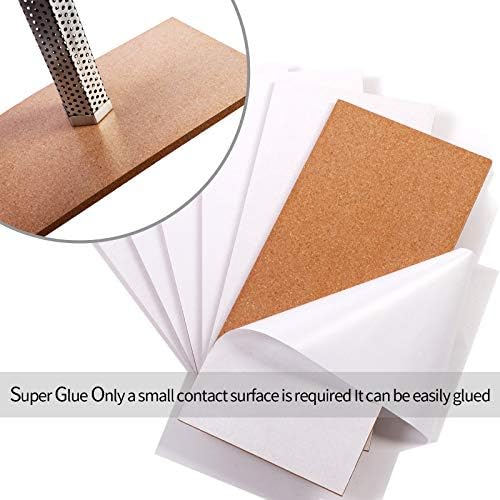 Cork Bulletin Board 17"x8" - 1/2" Thick Cork Board Tiles Frameless Cork Tiles, Self-Adhesive Corkboards Wall Decor with Two Box Bonus Pushpins for Office, School and Home (10pack)