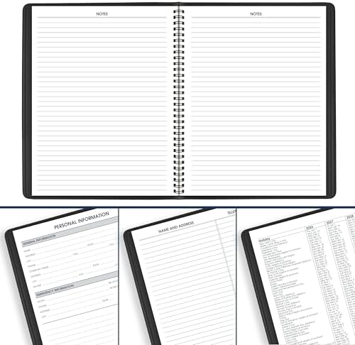 AT-A-GLANCE Planner 2026-2027 Weekly Academic 14-Month July-August, Quarter-Hourly Appointment Book, 7" x 8-3/4", Black (7095805)