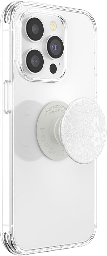 PopSockets Adhesive Phone Grip, Holder- Blanc Fresh | Secure Comfortable Hold, Anti-Drop, Kickstand, Flower, Floral, Kindle, Paperwhite, Magnetic