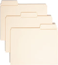 Smead SuperTab File Folder, Oversized Reinforced 1/3-Cut Tab, Guide Height, Letter Size, Manila, 100 Per Box (10395)