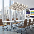 Acoustic Ceiling Panels Sound Absorbing Panels, Lattice Light Beige