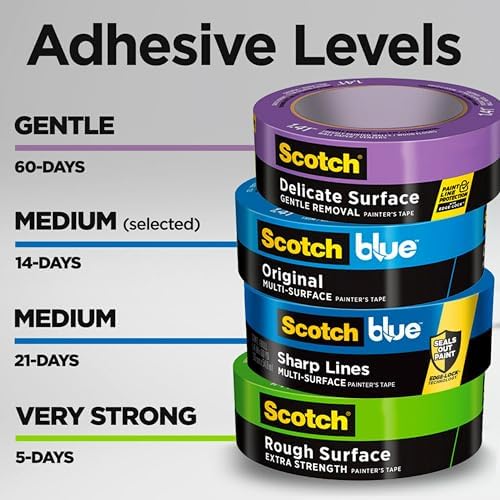 ScotchBlue Original Multi-Surface Painter's Tape 1 Inch Wide, 9 Rolls
