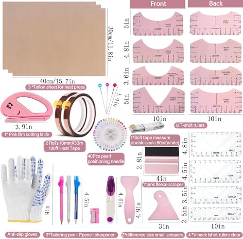 QUKLOGEN Sublimation Shirts Tool Kits