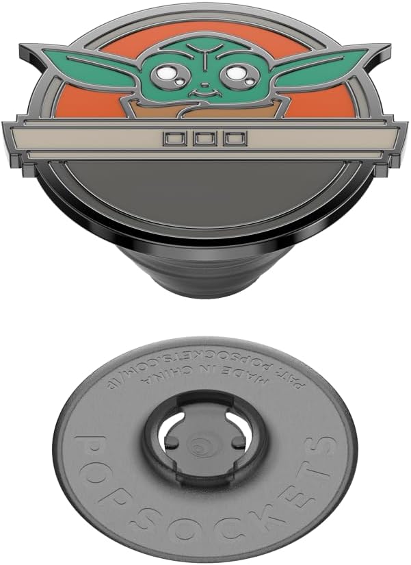 PopSockets Adhesive Phone Grip, Holder- Grogu Pod | Secure Comfortable Hold, Anti-Drop, Kickstand, Star Wars, Grogu, Electronic Accessories, For iPad/Kindle/iPhone/Android