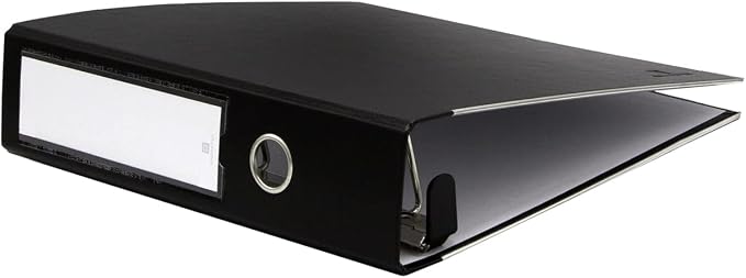 3-Ring Premium Binder - Barrister Black, 3" Spine, by Bindertek | 525 Sheet Capacity, 2" D-Rings, Linen-Textured Covers, Steel Reinforced Edges, Spine Label Included