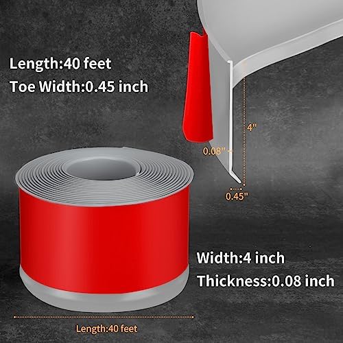 Vinyl Baseboard Molding Trim 4 Inch Peel and Stick Cove Base