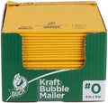 Duck Brand #0 Kraft Bubble Mailer, Manila, 6 inch x 9 inch, 25 Pack