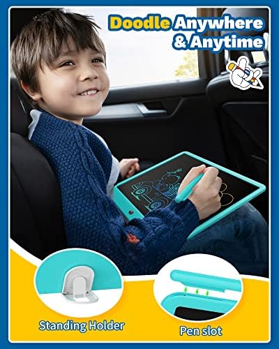 TEKFUN 15inch LCD Writing Tablet Teen Boy Girl Gifts Ideas, Easter Birthday Gifts for Kids, Drawing Board Educational Toys for 6 4 5 3 Year Old Boys, Homeschool and Office Message Memo Board (Blue)