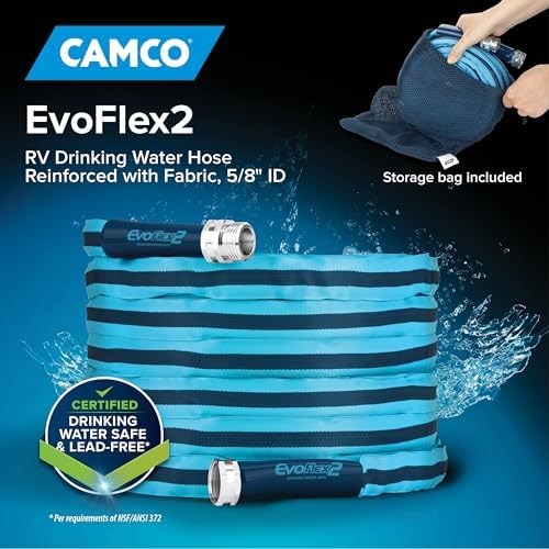 Camco EvoFlex2 50-ft RV Drinking Water Hose