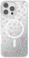 PopSockets iPhone 16 Pro Max Phone Case with MagSafe, Wireless Charging Compatible, Bow - Bows & Blooms