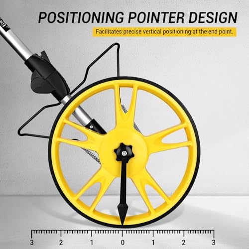 Measuring Wheel: DEKOPRO 4V Digital Measuring Wheel in Feet, 12.5 Inch 99,999Ft/ 99,999M Digital Display Folding Wheel Measurement Roller with Storage Bag