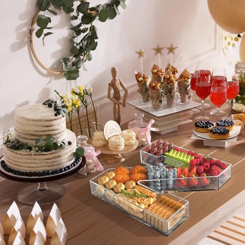 11" Acrylic Letter Charcuterie Tray,Fillable Alphabet & Number Box(Letter Z)