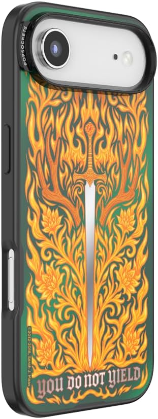 PopSockets iPhone 17 Air Phone Case with MagSafe- Fireheart | Magnetic, Wireless Charging, Camera & Drop Protection, Acotar, Throne, Glass, Sarah, Dragon