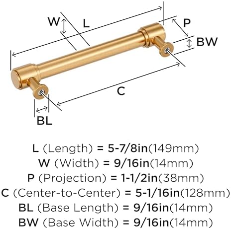 Amerock 5-1/16" Faircrest Champagne Bronze Drawer Pull