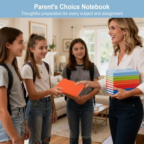 ViVin 72 Pack A5 Hardcover Lined Notebook,192 pg College Ruled 5.5x8.3