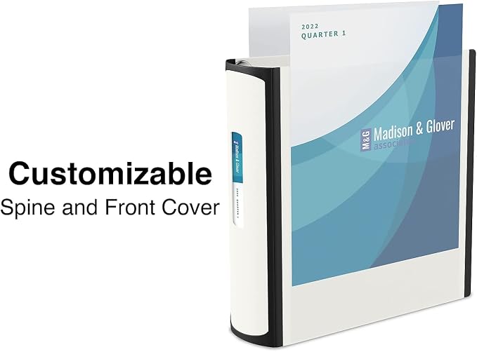 Staples Better 5-Inch D-Ring View Binder, Reinforced Spine | Extra-large capacity binder for archiving everyday office documents.