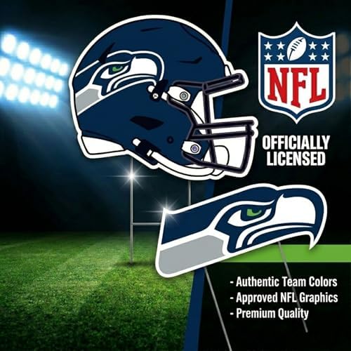 NFL Logo & Helmet 2 Pack Yard Sign Set