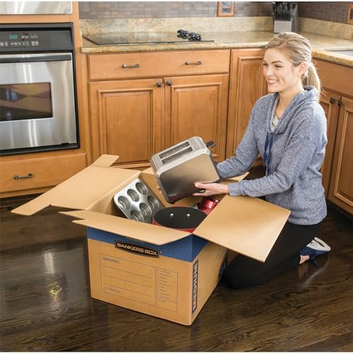 Bankers Box 8-Pack Medium Prime HD Moving Boxes with Reinforced Handles