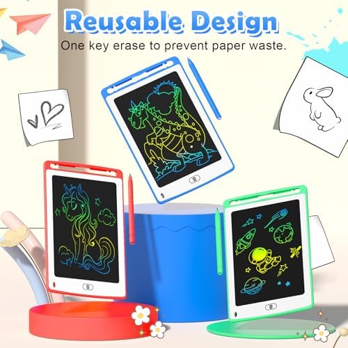 LCD Writing Tablet for Kids, 8.5 Inch Colorful Doodle Board Drawing Tablet, Educational Learning Toys Birthday Gifts for Boys Girls Age 3 4 5 6 7 8 (24 Pack)