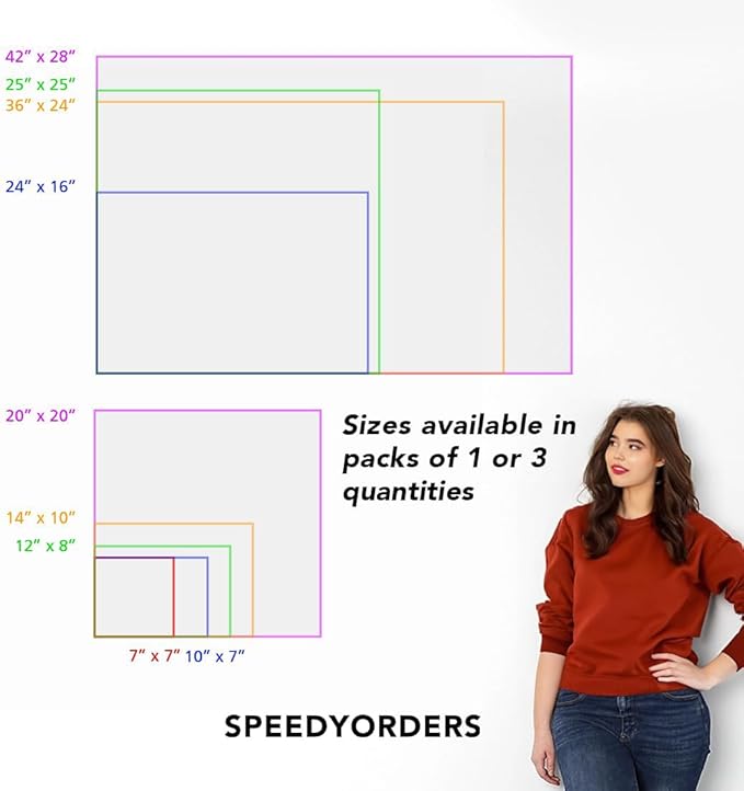 SPEEDYORDERS Custom Aluminum Signs, Personalized, Modern Style, Blue Background, 10x7 In