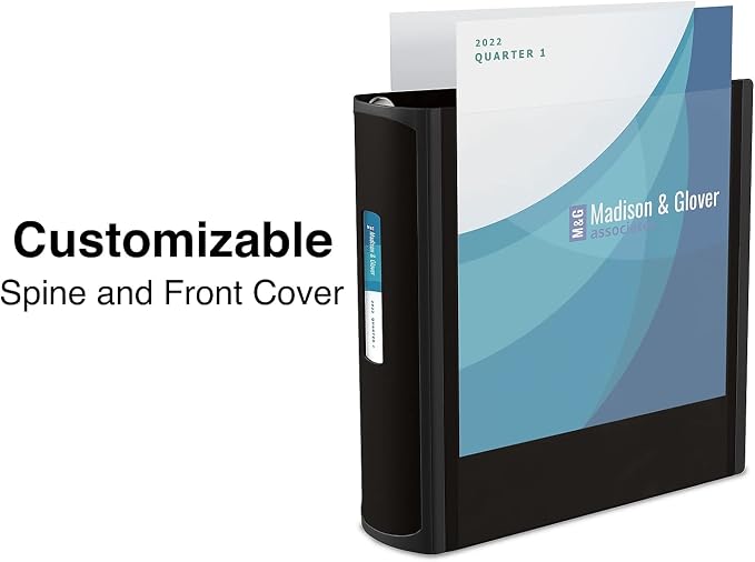 Staples Better Binder, 2-Inch 3-Ring View, Black, 2-Pack | Durable binder for everyday school and office document storage.