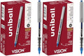 Uni-Ball uniball Vision Rollerball Pens with 0.7mm Fine Point,Blue,(Pack of 24)