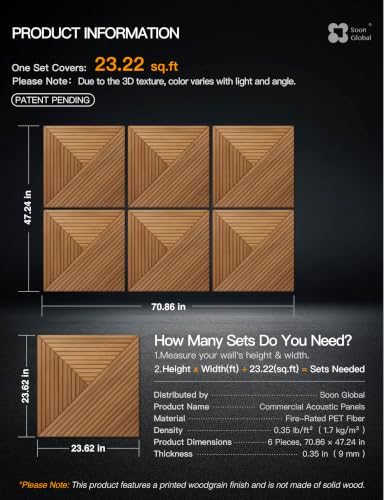 Soon Global Acoustic Wall Panels, FR-Arcadian Vortex