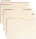 Smead SuperTab File Folder, Oversized 1/3-Cut Tab, Letter Size, Manila (11920), Letter,24 Count (Pack of 10)