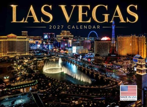 Las Vegas Calendar 2027 Monthly Wall Calender 12 Month