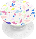 PopSockets Adhesive Phone Grip, Holder- Terrazo Party | Secure Comfortable Hold, Anti-Drop, Kickstand, Rainbow, Colorful, Phone, Women
