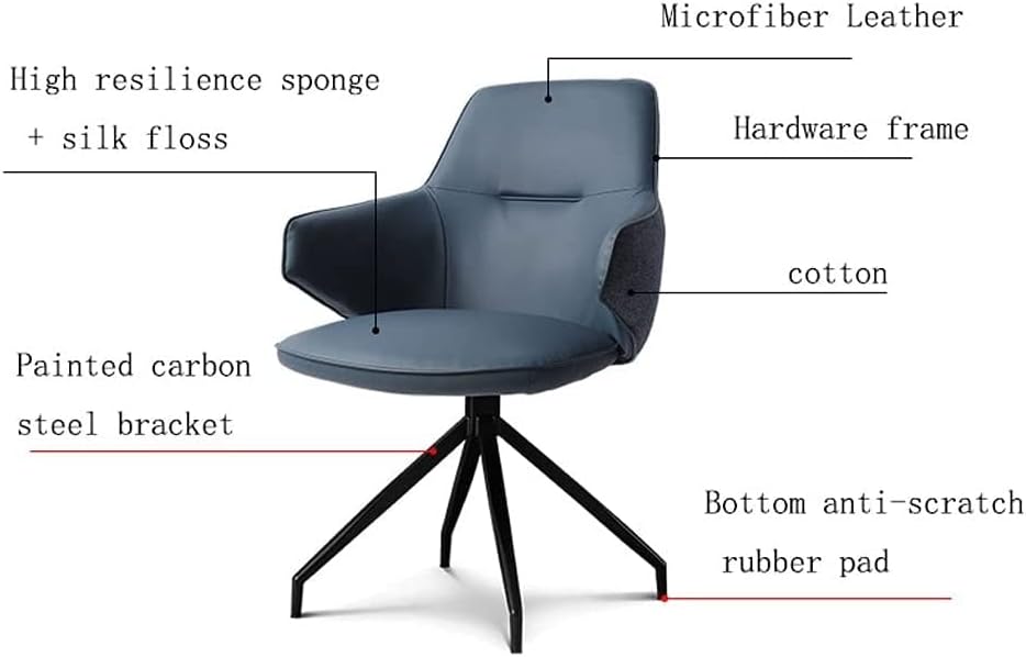 Office Chair Leisure Computer Chair Home Comfortable Sedentary Study Bedroom Backrest Swivel Chair Office Chair (Color: Grey) (Color : Grey) (Beige)
