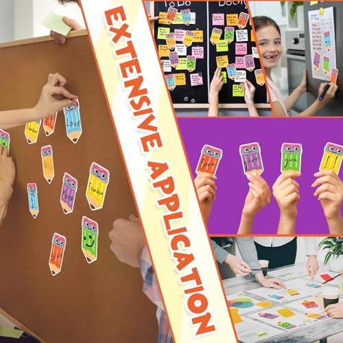 48 Pads 1440 Sheets Pencil Sticky Notes Teacher Note Pads Appreciation Gifts Self Adhesive Memo Pad Cute Gifts