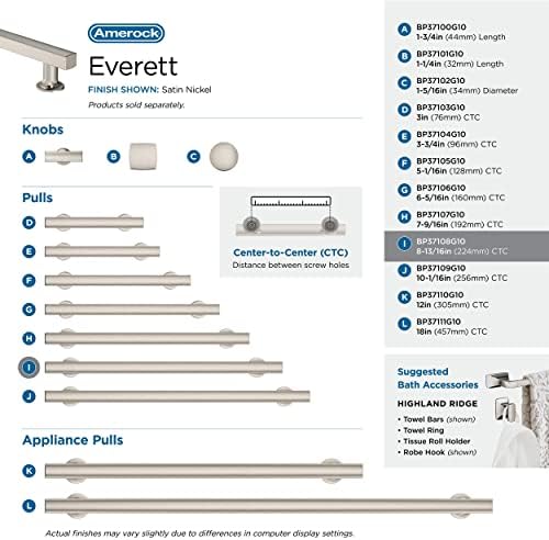 Amerock 8-13/16" Everett Satin Nickel Drawer Pull