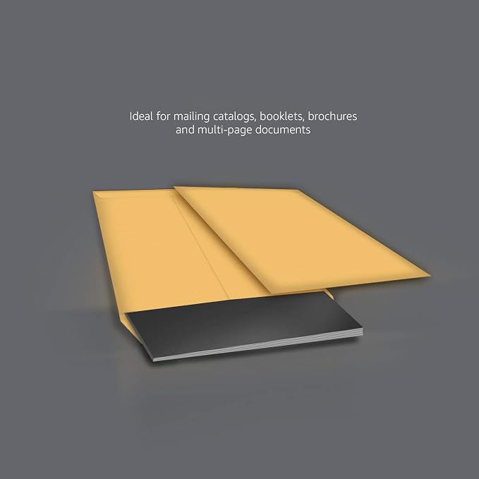 Amazon Basics Self Seal Catalog Mailing Envelopes for Documents, Peel and Seal, Brown Kraft, 250 Count, 6x9 inch (Pack of 2)