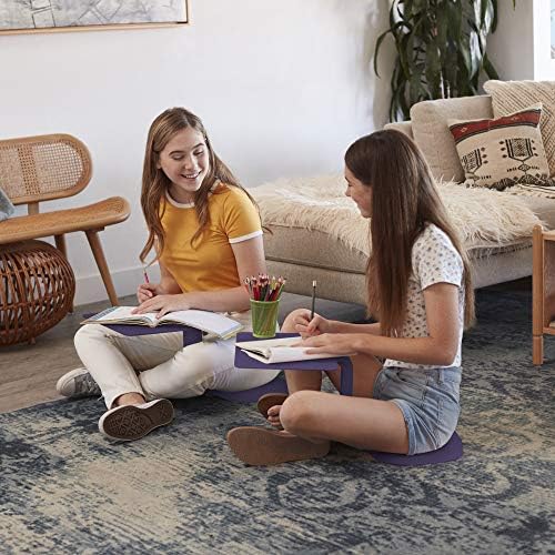 ECR4Kids The Surf Portable Lap Desk, Flexible Seating, Eggplant