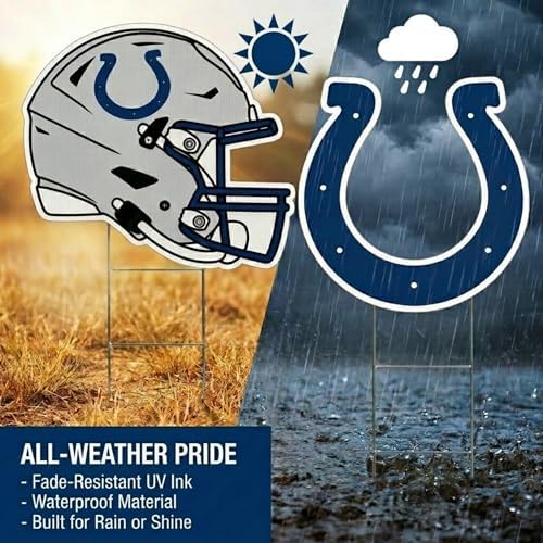 NFL Logo & Helmet 2 Pack Yard Sign Set