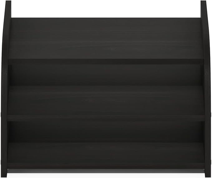 Furinno Classic Desk Organizers and Accessories, 3-Tier Monitor Riser, Office Organization, Desk Top Book Shelf, for Office Supplies, Desk Utilities, Espresso