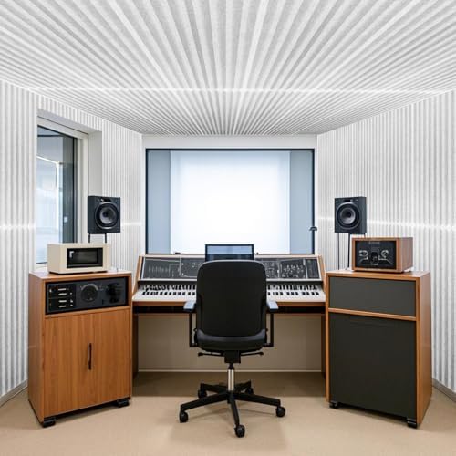 Art3d 10-Pack High-Density Acoustic Panel with Acrylic Tape, White