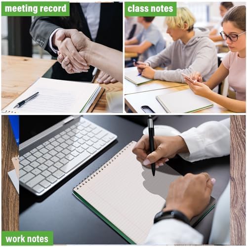 Resurhang 6 Pack Office Steno Pads, Vivid Color, Classic Style