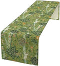 William Morris Original Design Green Table Runner Vintage Floral Table Runner for Dining Table Decor 13 x 70 Inch