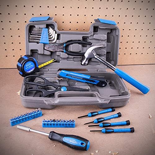 Apollo Tools 39 Piece General Household Tool Set, Blue DT9706 BL