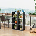 6 Cube Organizers and Storage, Open Shelf Storage, Includes 4 Corner Bumpers, Space-Saving Vertical Storage for Living Room, Home Office, 41.7" H x 27.6" W x 11.8" D, Black