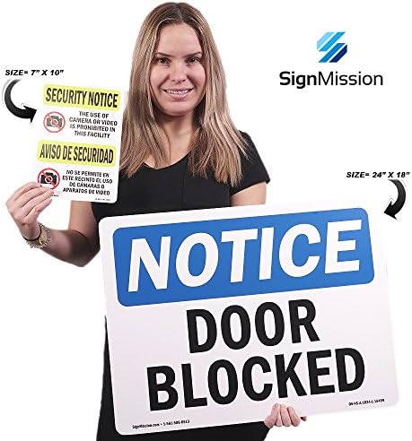 OSHA Notice Sign - Receiving Hours Monday to Friday____ to____ | Rigid Plastic Sign | Protect Your Business, Work Site, Warehouse & Shop Area | Made in The USA